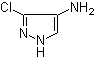 结构式 CAS# 103286-54-0, 3-氯-1H-吡唑-4-胺