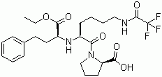 structure of CAS# 103300-91-0, N2-1[(1S)-Ethoxycarbonyl-3-phenylpropyl]-N6-trifluoroacetyl-L-lysyl-L-proline