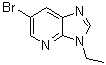 structure of CAS# 1033202-59-3, 6-Bromo-3-ethyl-3H-imidazo[4,5-b]pyridine