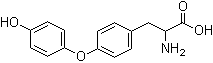 结构式 CAS# 1034-10-2, DL-甲状腺原氨酸