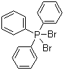 结构式 CAS# 1034-39-5, 二溴化三苯基膦