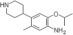 结构式 CAS# 1035230-24-0, 2-异丙氧基-5-甲基-4-(哌啶-4-基)苯胺