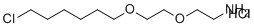 structure of CAS# 1035373-85-3, 2-(2-((6-Chlorohexyl)oxy)ethoxy)ethylamine hydrochloride