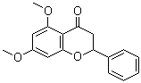 5,7-二甲氧基黄烷酮分子结构 (CAS 1036-72-2)