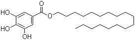structure of CAS# 10361-12-3, Octadecyl gallate;Gallic acid stearyl ester; 3,4,5-Trihydroxybenzoic acid stearyl ester