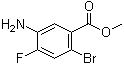 结构式 CAS# 1036389-86-2, 5-氨基-2-溴-4-氟苯甲酸甲酯