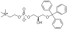(R)-4,7-Dihydroxy-N,N,N-trimethyl-1,1,1-triphenyl-2,6,8-trioxa-7-phosphadecan-10-aminium inner salt 7-oxide molecular structure (CAS 103675-56-5)