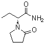 结构式 CAS# 103765-01-1, (alphaR)-alpha-乙基-2-氧代-1-吡咯烷乙酰胺