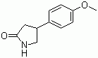 structure of CAS# 103859-86-5, 4-(4'-Methoxyphenyl)-2-pyrrolidinone