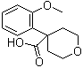 structure of CAS# 1039931-72-0, Tetrahydro-4-(2-methoxyphenyl)-2H-pyran-4-carboxylic acid
