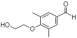 结构式 CAS# 1039948-89-4, 4-(2-羟基乙氧基)-3,5-二甲基苯甲醛