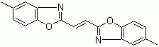 structure of CAS# 1041-00-5, Fluorescent Brightener 135;2,2'-(1,2-Ethenediyl)bis[5-methylbenzoxazole]; 1,2-Bis(5-methyl-2-benzoxazole)ethylene; C.I. 481520