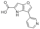 结构式 CAS# 1041421-77-5, 3-(吡啶-3-基)-4H-呋喃并[3,2-b]吡咯-5-羧酸