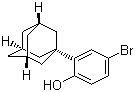 结构式 CAS# 104224-68-2, 2-(1-金刚烷基)-4-溴苯酚