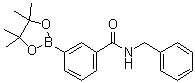 structure of CAS# 1048647-68-2, N-(Phenylmethyl)-3-(4,4,5,5-tetramethyl-1,3,2-dioxaborolan-2-yl)benzamide