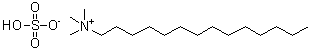 结构式 CAS# 104903-23-3, N,N,N-三甲基-1-十四烷铵硫酸盐