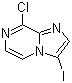 structure of CAS# 1049677-32-8, 8-Chloro-3-iodoimidazo[1,2-a]pyrazine