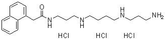 structure of CAS# 1049731-36-3, N-[3-[[4-[(3-Aminopropyl)amino]butyl]amino]propyl]-1-naphthaleneacetamide trihydrochloride;1-Naphthylacetyl spermine trihydrochloride