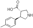 structure of CAS# 1049976-10-4, (3S,4R)-4-p-Tolylpyrrolidine-3-carboxylic acid