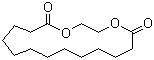 structure of CAS# 105-95-3, Ethylene brassylate;1,4-Dioxacycloheptadecane-5,17-dione; Ethylene undecane dicarboxylate