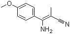 结构式 CAS# 1050392-15-8, 3-氨基-3-(4-甲氧基苯基)-2-甲基-2-丙烯腈