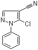 structure of CAS# 1050619-81-2, 5-Chloro-1-phenyl-1H-pyrazole-4-carbonitrile