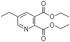 structure of CAS# 105151-39-1, 5-Ethylpyridine-2,3-dicarboxylic acid diethyl ester