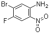 结构式 CAS# 1052686-50-6, 5-溴-4-氟-2-硝基苯胺