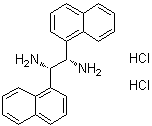 结构式 CAS# 1052707-27-3, (1S,2S)-1,2-二-1-萘基-1,2-乙二胺二盐酸盐