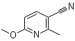 structure of CAS# 105277-11-0, 6-Methoxy-2-methyl-3-pyridinecarbonitrile;6-Methoxy-2-methylnicotinonitrile