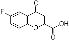 结构式 CAS# 105300-40-1, 6-氟-4-氧代色满-2-羧酸