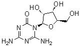 structure of CAS# 105331-00-8, 6-Amino-5-azacytidine;4,6-Diamino-1-beta-D-ribofuranosyl-1,3,5-triazin-2(1H)-one