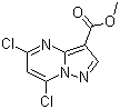 结构式 CAS# 1053656-37-3, 5,7-二氯吡唑并[1,5-a]嘧啶-3-羧酸甲酯