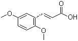 结构式 CAS# 10538-51-9, 2,5-二甲氧基肉桂酸