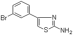 结构式 CAS# 105512-81-0, 2-氨基-4-(3-溴苯基)噻唑