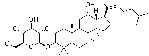 结构式 CAS# 105558-26-7, 人参皂苷 Rh3