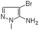 结构式 CAS# 105675-85-2, 5-氨基-4-溴-1-甲基吡唑