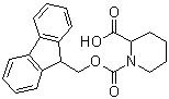 structure of CAS# 105751-19-7, 1-[(9H-Fluoren-9-ylmethoxy)carbonyl]piperidine-2-carboxylic acid;DL-Fmoc-pipecolic acid