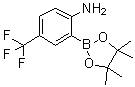 结构式 CAS# 1058062-64-8, 2-(4,4,5,5-四甲基-1,3,2-二氧硼杂环戊烷-2-基)-4-(三氟甲基)苯胺