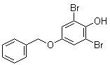 structure of CAS# 105946-33-6, 2,6-Dibromo-4-(phenylmethoxy)phenol