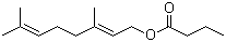 structure of CAS# 106-29-6, Geranyl butyrate;(E)-3,7-Dimethyl-2,6-octadienyl butyrate