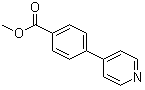 结构式 CAS# 106047-17-0, 4-(吡啶-4-基)苯甲酸甲酯