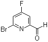 structure of CAS# 1060809-22-4, 6-Bromo-4-fluoro-2-pyridinecarboxaldehyde