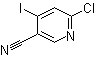 structure of CAS# 1061357-83-2, 6-Chloro-4-iodonicotinonitrile;6-Chloro-4-iodo-3-pyridinecarbonitrile