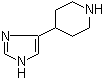 结构式 CAS# 106243-23-6, 4-(4-哌啶基)-1H-咪唑