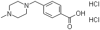 结构式 CAS# 106261-49-8, 4-[(4-甲基哌嗪-1-基)甲基]苯甲酸二盐酸盐