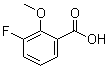 结构式 CAS# 106428-05-1, 3-氟-2-甲氧基苯甲酸