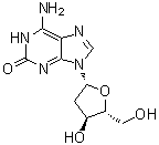 structure of CAS# 106449-56-3, 2'-Deoxyisoguanosine;2'-Deoxy-2,3-dihydro-2-oxoadenosine