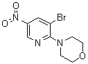 结构式 CAS# 1065074-89-6, 4-(3-溴-5-硝基-2-吡啶基)吗啉