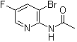 结构式 CAS# 1065074-95-4, N-(3-溴-5-氟-2-吡啶基)乙酰胺